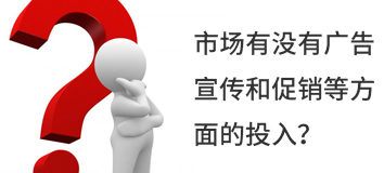 市場(chǎng)有沒(méi)有廣告宣傳和促銷(xiāo)等方面的投入？